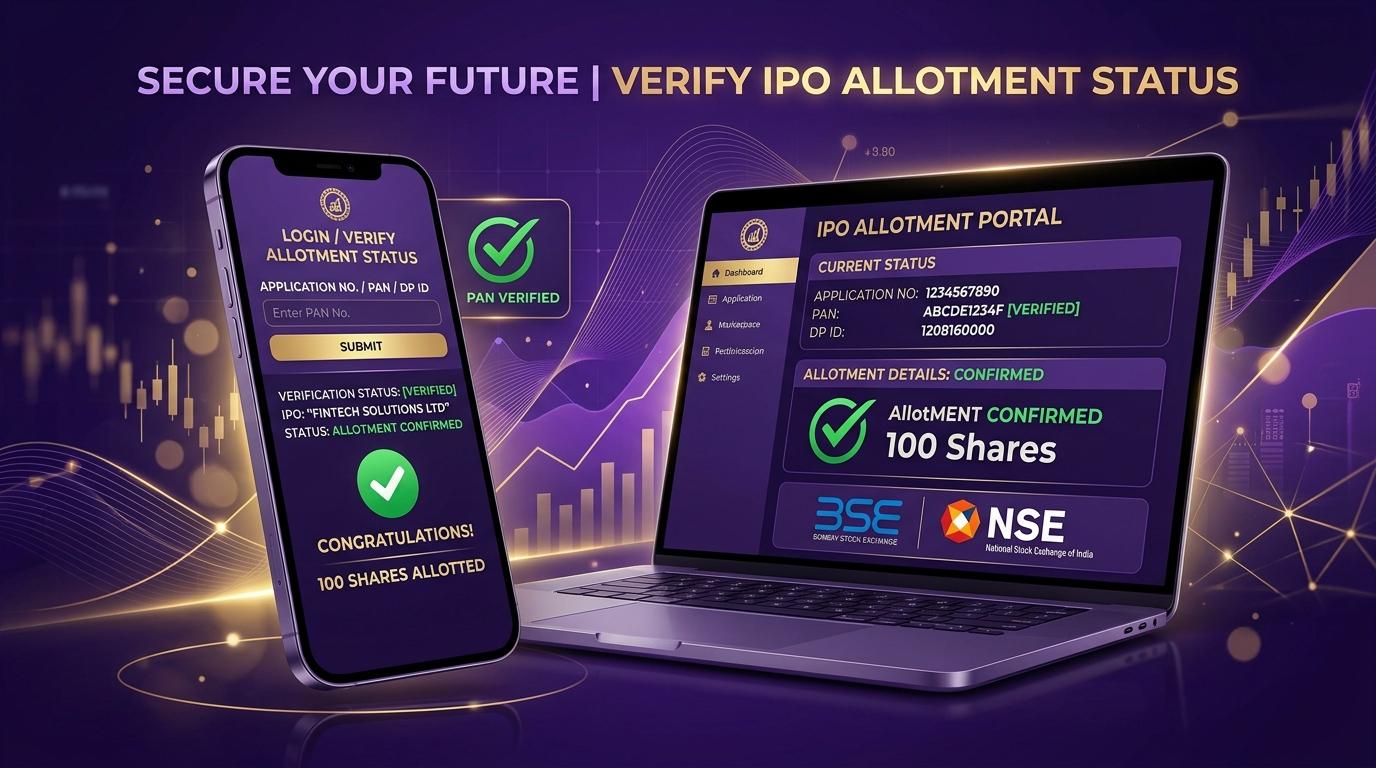 IPO Allotment Status कसा चेक करावा - मराठी गाईड