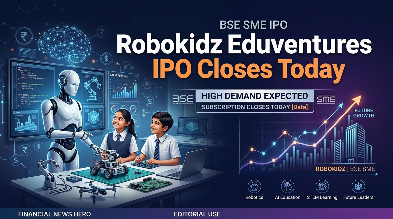 Robokidz Eduventures Limited BSE SME IPO Last Day subscription status Wednesday closing guide