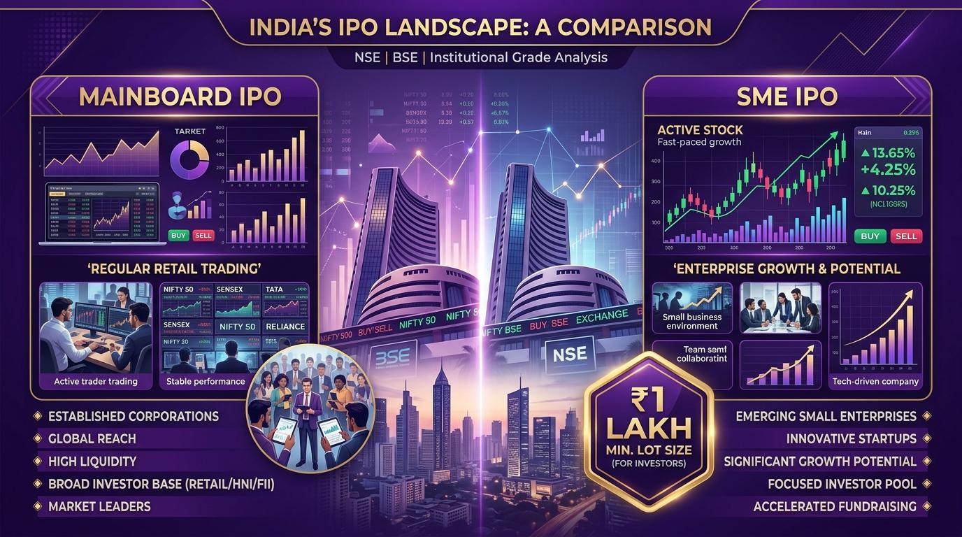 SME IPO म्हणजे काय आणि मेनबोर्ड मधील फरक - मराठी गाईड