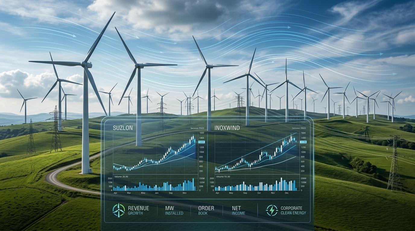 Suzlon Energy vs Inox Wind Share Comparison: 3MW Turbines & Order Books