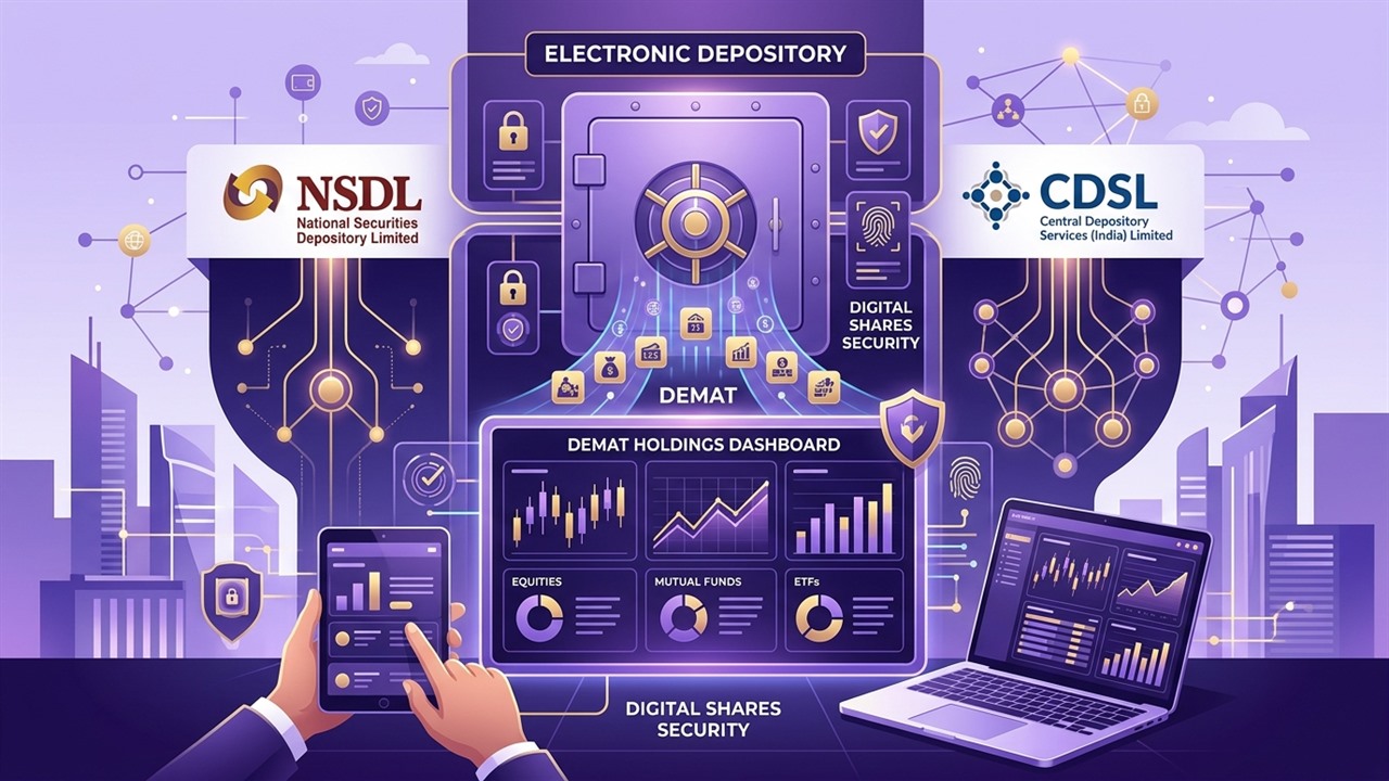 Comprehensive Demat Account Guide: Meaning, NSDL vs CDSL, Opening Process & Safety