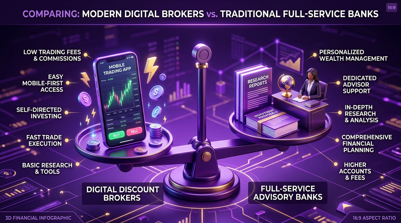 Discount Broker vs Full Service Broker Comparison in India 2026