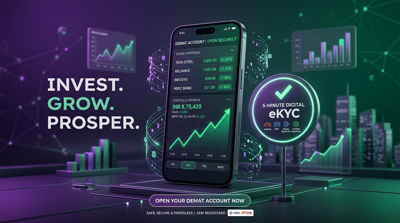 Open Free Demat Account Online: Compare Best Brokers, Zero AMC Rules and Instant eKYC
