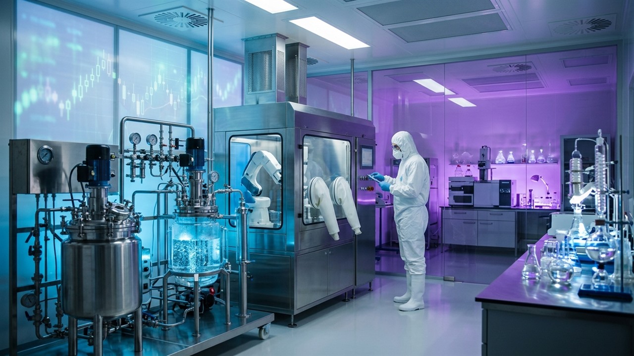 Symbiotec Pharmalab API manufacturing reactors and pharmaceutical biotechnology laboratory